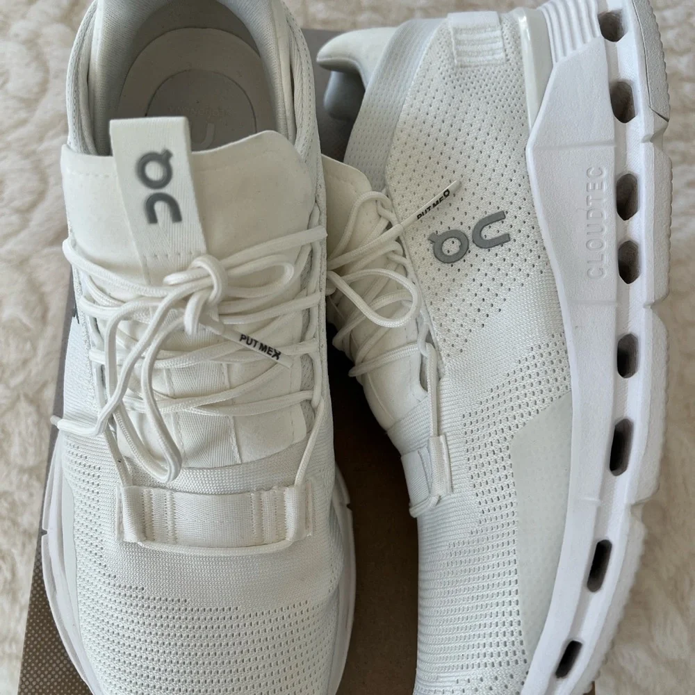 On Women’s Running Cloudnova 2 Sneakers in Undyed White, Size 9.5 - Picture 9 of 13